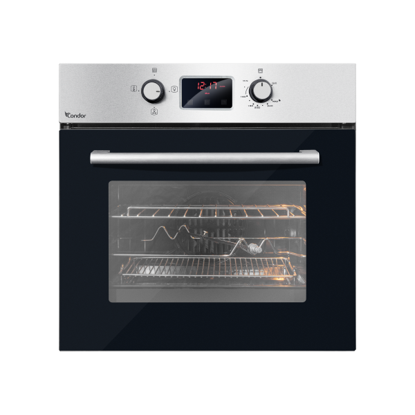 60 cm Oven - Gas/Gas - Motor Rotisserie - Heat Distribution Fan - Cooling Fan - Digital Timer