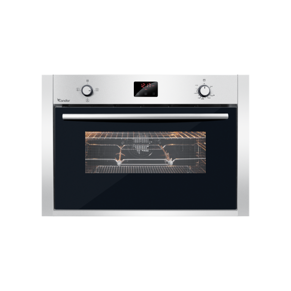 90 cm Oven - Gas/Gas - 2 Motors Rotisserie - Heat Distribution Fan - Cooling Fan - Digital Timer