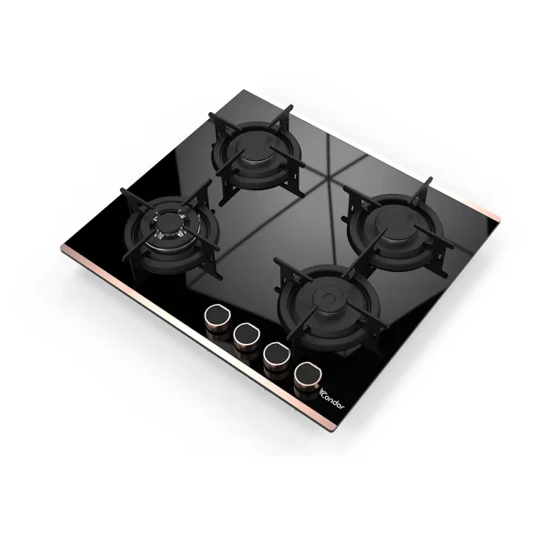 Condor RIGATI 3 Built-In Gas Cooktop - 60cm Black Glass Series