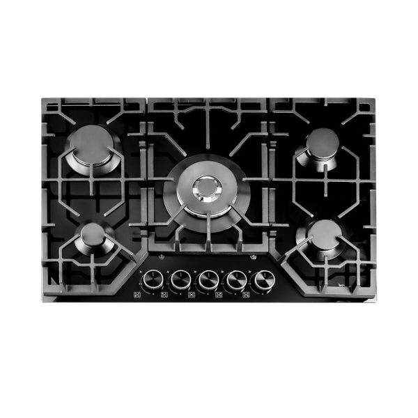 Condor Vanilla VN3 5FX Built-In Gas Hob - 90cm Black Glass Series