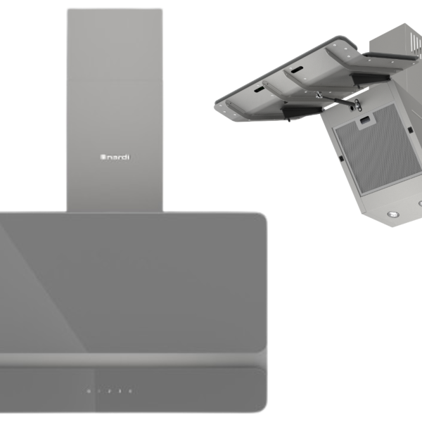 Nardi 60cm Decorative Wall-Mounted Hood - Gray Nardo Edition