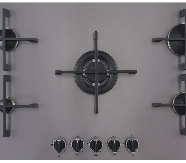 Nardi 90cm 5-Burner Built-in Gas Hob with Cast Iron Supports - Italian design & components (FLG95 EAVX)