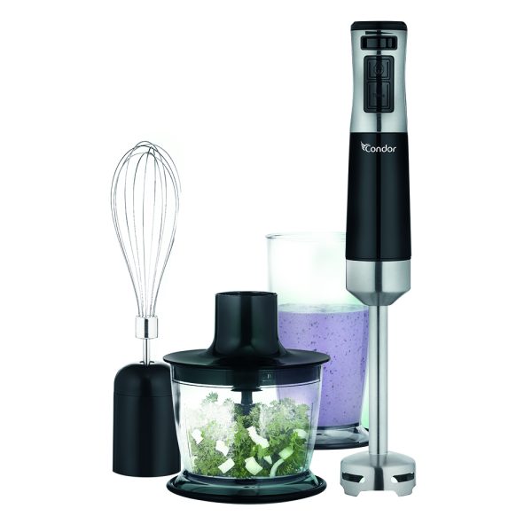 Condor Master Mix 3-in-1 Hand Blender - Black & Inox Series (MX-MH600XN)