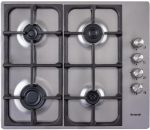 Nardi 60cm 4-Burner Built-in Gas Hob with Cast Iron Supports - Italian design & components (SCG40EAVX)