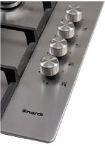 Nardi 60cm 4-Burner Built-in Gas Hob with Cast Iron Supports - Italian design & components (SCG40EAVX) - Image 2