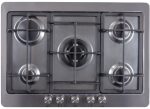 Nardi 90cm 5-Burner Built-in Gas Hob with Cast Iron Supports - Italian design & components (VG55 EAVX)