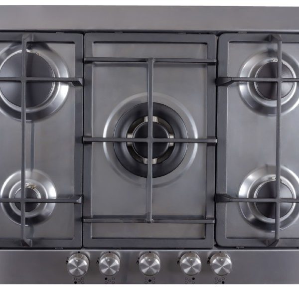 Nardi 90cm 5-Burner Built-in Gas Hob with Cast Iron Supports - Italian design & components (VG55 EAVX)